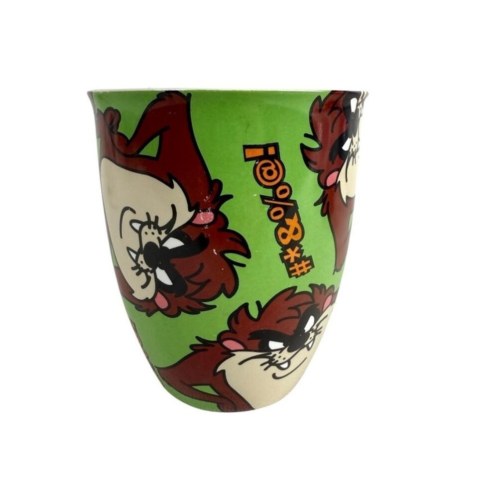 Vintage Taz Tasmanian Devil Ceramic Coffee Mug Warner Bros Studio Store Rare - Picture 3 of 6